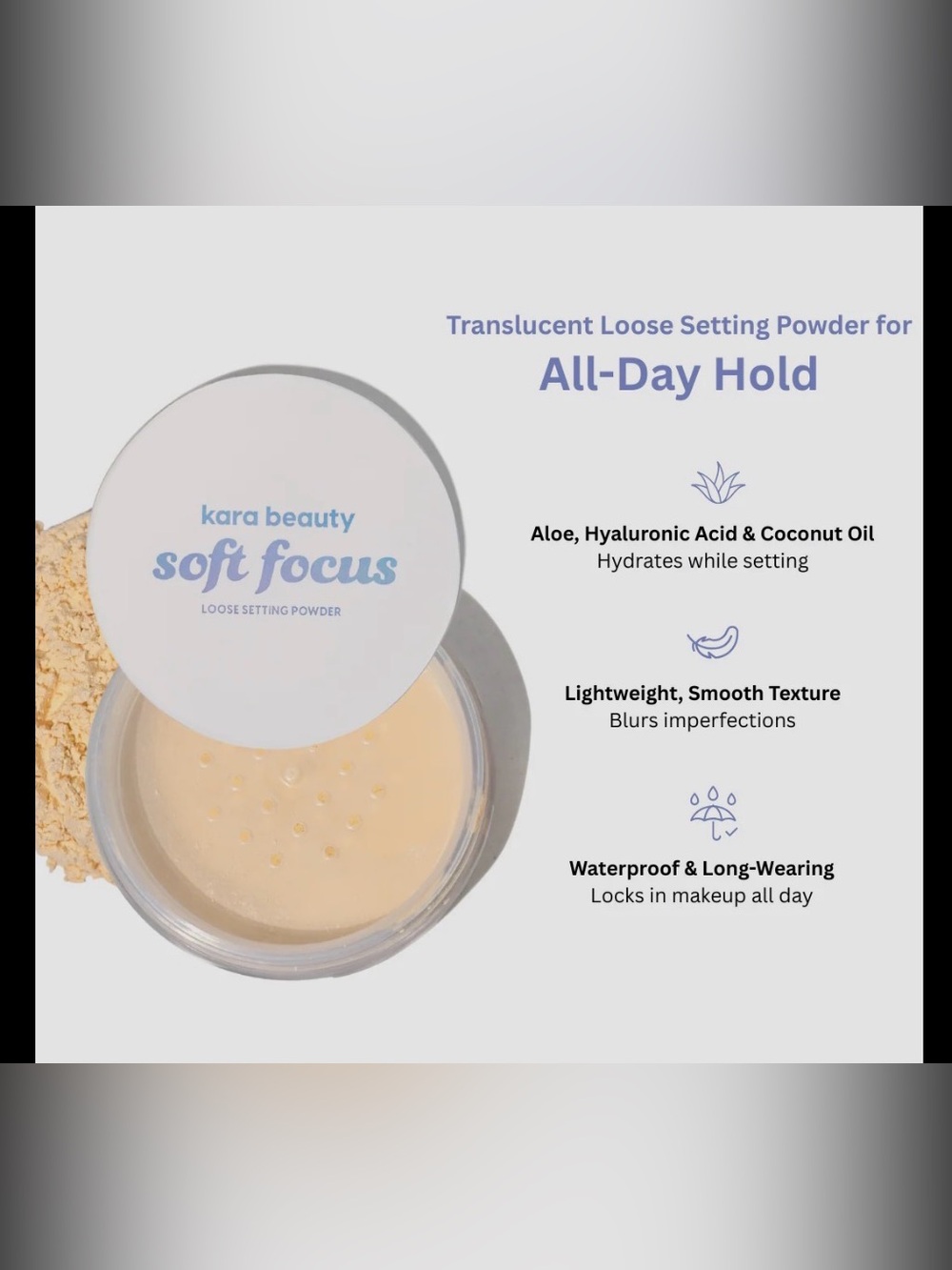 Soft Focus Translucent Loose Setting Powder - Translucent Deep - Picture 3 of 6